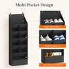 image:imageLifewit 6 Tier Over the Door Shoe Organizer with 11 Large Deep Pockets Fabric Hanging Shoes Shelf for Closet Dorm Storage Fit Up to 12 Pair Shoe Rack Holder for Sneakers Boots GrayBlack