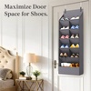 image:imageLifewit 6 Tier Over the Door Shoe Organizer with 11 Large Deep Pockets Fabric Hanging Shoes Shelf for Closet Dorm Storage Fit Up to 12 Pair Shoe Rack Holder for Sneakers Boots GrayGray