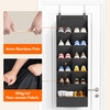 image:imageLifewit 6 Tier Over the Door Shoe Organizer with 11 Large Deep Pockets Fabric Hanging Shoes Shelf for Closet Dorm Storage Fit Up to 12 Pair Shoe Rack Holder for Sneakers Boots GrayBlack