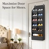 image:imageLifewit 6 Tier Over the Door Shoe Organizer with 11 Large Deep Pockets Fabric Hanging Shoes Shelf for Closet Dorm Storage Fit Up to 12 Pair Shoe Rack Holder for Sneakers Boots GrayBlack