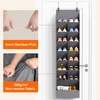 image:imageLifewit 6 Tier Over the Door Shoe Organizer with 11 Large Deep Pockets Fabric Hanging Shoes Shelf for Closet Dorm Storage Fit Up to 12 Pair Shoe Rack Holder for Sneakers Boots GrayGray