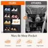 image:imageLifewit 6 Tier Over the Door Shoe Organizer with 11 Large Deep Pockets Fabric Hanging Shoes Shelf for Closet Dorm Storage Fit Up to 12 Pair Shoe Rack Holder for Sneakers Boots GrayBlack