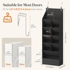 image:imageLifewit 6 Tier Over the Door Shoe Organizer with 11 Large Deep Pockets Fabric Hanging Shoes Shelf for Closet Dorm Storage Fit Up to 12 Pair Shoe Rack Holder for Sneakers Boots GrayBlack