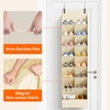 image:imageLifewit 6 Tier Over the Door Shoe Organizer with 11 Large Deep Pockets Fabric Hanging Shoes Shelf for Closet Dorm Storage Fit Up to 12 Pair Shoe Rack Holder for Sneakers Boots GrayBeige
