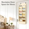 image:imageLifewit 6 Tier Over the Door Shoe Organizer with 11 Large Deep Pockets Fabric Hanging Shoes Shelf for Closet Dorm Storage Fit Up to 12 Pair Shoe Rack Holder for Sneakers Boots GrayBeige