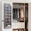 image:imageLifewit 6 Tier Over the Door Shoe Organizer with 11 Large Deep Pockets Fabric Hanging Shoes Shelf for Closet Dorm Storage Fit Up to 12 Pair Shoe Rack Holder for Sneakers Boots GrayGray