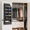 image:imageLifewit 6 Tier Over the Door Shoe Organizer with 11 Large Deep Pockets Fabric Hanging Shoes Shelf for Closet Dorm Storage Fit Up to 12 Pair Shoe Rack Holder for Sneakers Boots GrayBlack