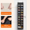 image:imageLifewit 6 Tier Over the Door Shoe Organizer with 11 Large Deep Pockets Fabric Hanging Shoes Shelf for Closet Dorm Storage Fit Up to 12 Pair Shoe Rack Holder for Sneakers Boots GrayBlack