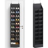 image:imageLifewit 6 Tier Over the Door Shoe Organizer with 11 Large Deep Pockets Fabric Hanging Shoes Shelf for Closet Dorm Storage Fit Up to 12 Pair Shoe Rack Holder for Sneakers Boots GrayBlack