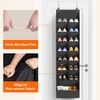 image:imageLifewit 6 Tier Over the Door Shoe Organizer with 11 Large Deep Pockets Fabric Hanging Shoes Shelf for Closet Dorm Storage Fit Up to 12 Pair Shoe Rack Holder for Sneakers Boots GrayBlack