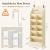 image:imageLifewit 6 Tier Over the Door Shoe Organizer with 11 Large Deep Pockets Fabric Hanging Shoes Shelf for Closet Dorm Storage Fit Up to 12 Pair Shoe Rack Holder for Sneakers Boots GrayBeige