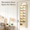 image:imageLifewit 6 Tier Over the Door Shoe Organizer with 11 Large Deep Pockets Fabric Hanging Shoes Shelf for Closet Dorm Storage Fit Up to 12 Pair Shoe Rack Holder for Sneakers Boots GrayBeige