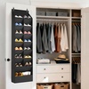 image:imageLifewit 6 Tier Over the Door Shoe Organizer with 11 Large Deep Pockets Fabric Hanging Shoes Shelf for Closet Dorm Storage Fit Up to 12 Pair Shoe Rack Holder for Sneakers Boots GrayBlack