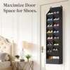 image:imageLifewit 6 Tier Over the Door Shoe Organizer with 11 Large Deep Pockets Fabric Hanging Shoes Shelf for Closet Dorm Storage Fit Up to 12 Pair Shoe Rack Holder for Sneakers Boots GrayBlack