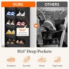 image:imageLifewit 6 Tier Over the Door Shoe Organizer with 11 Large Deep Pockets Fabric Hanging Shoes Shelf for Closet Dorm Storage Fit Up to 12 Pair Shoe Rack Holder for Sneakers Boots GrayBlack