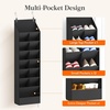 image:imageLifewit 6 Tier Over the Door Shoe Organizer with 11 Large Deep Pockets Fabric Hanging Shoes Shelf for Closet Dorm Storage Fit Up to 12 Pair Shoe Rack Holder for Sneakers Boots GrayBlack