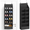 image:imageLifewit 6 Tier Over the Door Shoe Organizer with 11 Large Deep Pockets Fabric Hanging Shoes Shelf for Closet Dorm Storage Fit Up to 12 Pair Shoe Rack Holder for Sneakers Boots GrayBlack