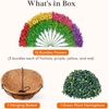 image:imageLifewit 12 Bundles Artificial Hanging Flowers Baskets for Outdoor Decor4 Mix Colorfuchsia Purple Yellow Red