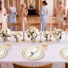 image:imageLifewit 350PCS Pink Plastic PreWrapped Tableware Sets for 50 GuestsGold