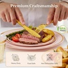 image:imageLifewit 350PCS Pink Plastic PreWrapped Tableware Sets for 50 GuestsPink