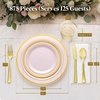 image:imageLifewit 350PCS Pink Plastic PreWrapped Tableware Sets for 50 GuestsPink