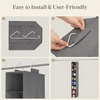 image:imageLifewit 8 Tier Shoe Hanging Organizer for Closet Folding Fabric Shoes Storage with Two Sturdy Hangers Hanging Shoe Organizers for Shelves Wardrode Dorm 118 L X 59 W X 413 H Gray