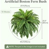 image:imageLifewit Artificial Fern Bush Faux Fern Plant with 96 Large Fern Fronds43 55 Fronds