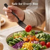 image:imageLifewit Black Plastic Silverware Disposable Heavy Duty flatware SetBlack
