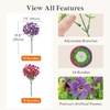 image:imageLifewit Fall Artificial Flowers for Outdoor Faux Flowers for Garden DecorFuchsia  Purple