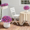 image:imageLifewit Fall Artificial Flowers for Outdoor Faux Flowers for Garden DecorFuchsia  Purple
