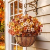 image:imageLifewit Fall Artificial Flowers for Outdoor Faux Flowers for Garden DecorOrange Brown