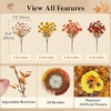 image:imageLifewit Fall Artificial Flowers for Outdoor Faux Flowers for Garden DecorOrange Brown