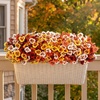 image:imageLifewit Fall Artificial Flowers for Outdoor Faux Flowers for Garden DecorOrange Brown