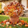 image:imageLifewit Fall Artificial Flowers for Outdoor Faux Flowers for Garden DecorOrange Brown