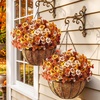 image:imageLifewit Fall Artificial Flowers for Outdoor Faux Flowers for Garden DecorOrange Brown