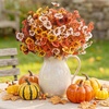 image:imageLifewit Fall Artificial Flowers for Outdoor Faux Flowers for Garden DecorOrange Brown