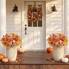 image:imageLifewit Fall Artificial Flowers for Outdoor Faux Flowers for Garden DecorOrange Brown