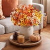 image:imageLifewit Fall Artificial Flowers for Outdoor Faux Flowers for Garden DecorOrange Brown