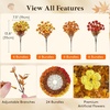 image:imageLifewit Fall Artificial Flowers for Outdoor Faux Flowers for Garden DecorSunset Orange