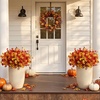 image:imageLifewit Fall Artificial Flowers for Outdoor Faux Flowers for Garden DecorSunset Orange