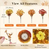 image:imageLifewit Fall Artificial Flowers for Outdoor Faux Flowers for Garden DecorSunset Orange