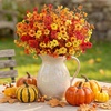 image:imageLifewit Fall Artificial Flowers for Outdoor Faux Flowers for Garden DecorSunset Orange