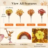 image:imageLifewit Fall Artificial Flowers for Outdoor Faux Flowers for Garden DecorSunset Orange