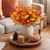 image:imageLifewit Fall Artificial Flowers for Outdoor Faux Flowers for Garden DecorSunset Orange