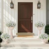 image:imageLifewit Fall Artificial Flowers for Outdoor Faux Flowers for Garden DecorWhite