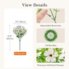 image:imageLifewit Fall Artificial Flowers for Outdoor Faux Flowers for Garden DecorWhite