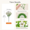 image:imageLifewit Fall Artificial Flowers for Outdoor Faux Flowers for Garden DecorWhite