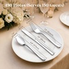 image:imageLifewit Gold Plastic Silverware Disposable Heavy Duty flatware SetSilver