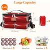 image:imageLifewit Insulated Lunch Box for Women Men Adults LeakProof Lunch Bag with Adjustable Strap Reusable Soft Cooler Tote Food Container for Work Picnic Travel Black 98 x 61 x 67
