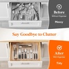 image:imageLifewit Silverware Organizer for Kitchen Drawer Expandable Utensil Tray for Spoons Forks Knives Adjustable Flatware Cutlery Holder Storage Clear